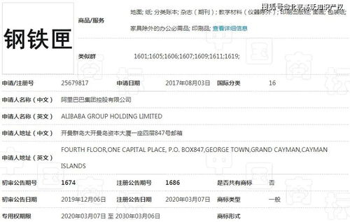 阿里巴巴成功注冊(cè) 鋼鐵匣 商標(biāo),漫威 準(zhǔn)備開(kāi)戰(zhàn)
