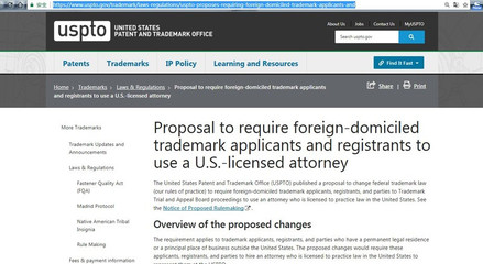 劍指中國？USPTO新規要求境外企業聘用美國商標律師申請美國商標